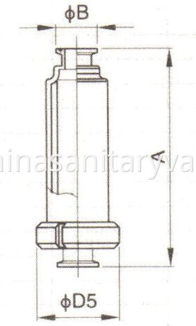 strainer straight clamped